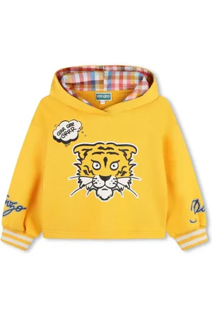 Kenzo Tiger Head-print cotton hoodie