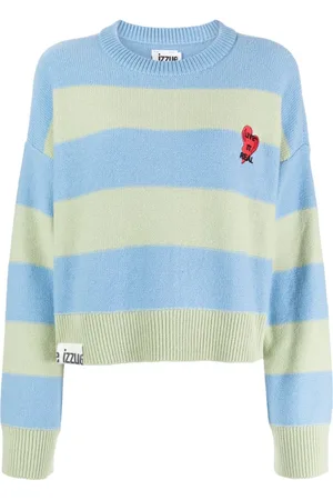 Izzue Heart-patch wool-blend jumper