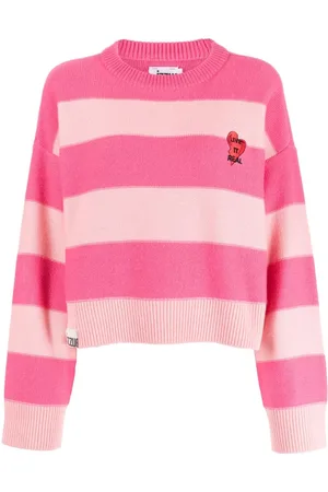 Izzue Heart-patch wool-blend jumper