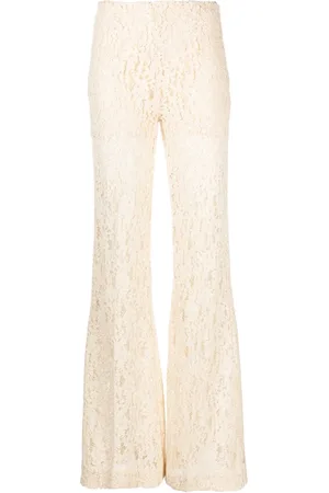 Twin-Set Broderie anglaise flared trousers
