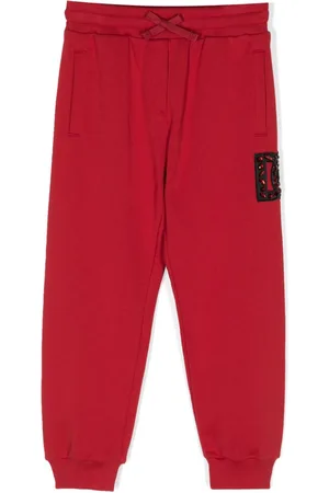 Dolce & Gabbana Rhinestone-embellished cotton track pants