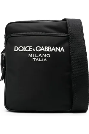 Dolce & Gabbana Logo-rubberised messenger bag