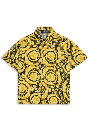 VERSACE Barocco-print short-sleeve shirt