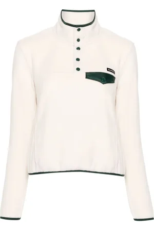 Sporty & Rich Logo-patch fleece top