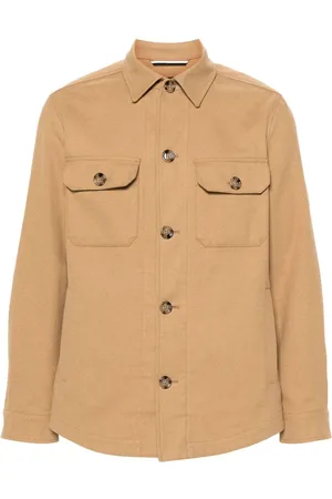 HUGO BOSS Button-down cotton blend shirt