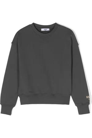 Msgm Logo-print cotton sweatshirt