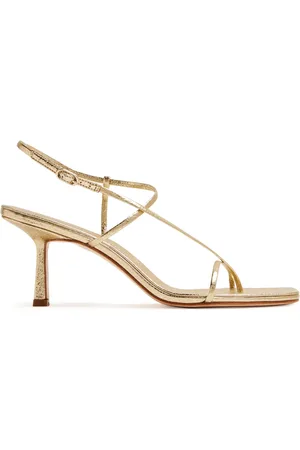Studio Amelia Cross Front 70mm laminated-leather sandals