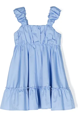 Lapin House Elasticated-straps cotton dress