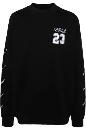 OFF-WHITE 23 Logo Skate cotton sweatshirt
