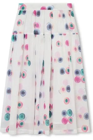 Chloé Abstract-print organic cotton maxi skirt