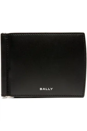 Bally Logo-print bi-fold leather wallet