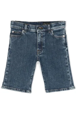 Dolce & Gabbana Logo-plaque denim shorts