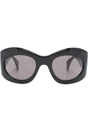 Gucci Tinted-lenses oval-frame sunglasses