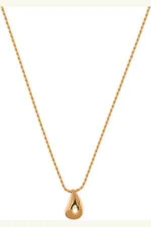 Missoma Savi Sculptural Droplet pendant necklace