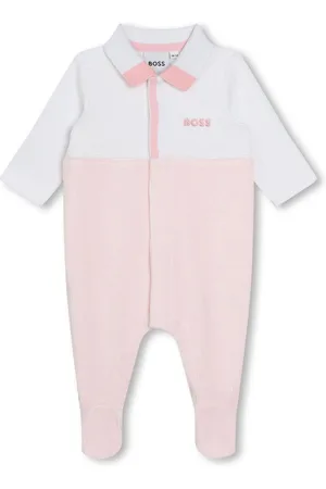 HUGO BOSS Logo-embroidered ribbed velvet pajamas