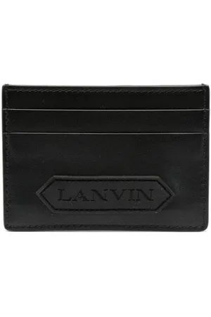 Lanvin Logo-patch leather cardholder