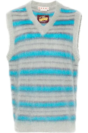 Marni Striped-pattern knitted vest