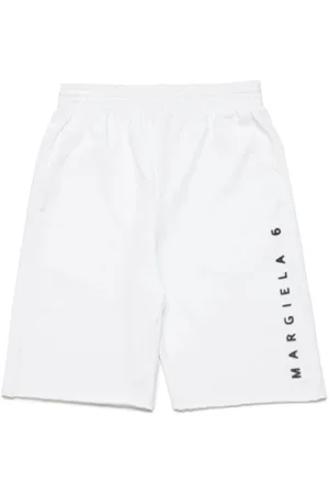 Maison Margiela Logo-print cotton track shorts