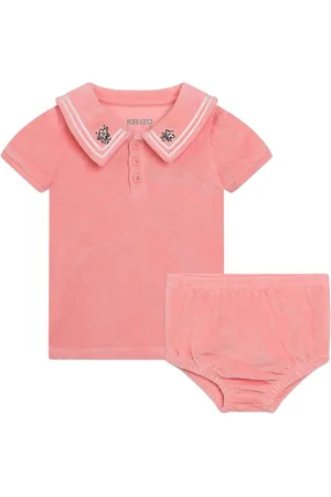 Kenzo Logo-embroidered terry-cloth dress set
