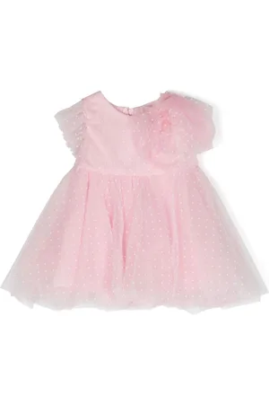 MONNALISA Point d???esprit flared dress