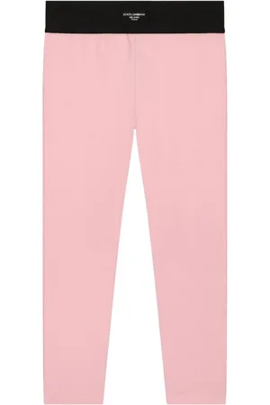 Dolce & Gabbana Logo-patch two-tone leggings