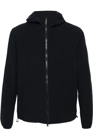 HERNO Debossed-logo water-repellent jacket