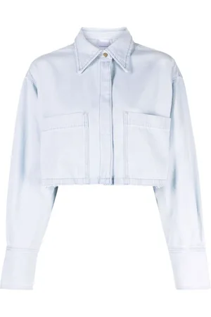 Pinko Cropped denim shirt