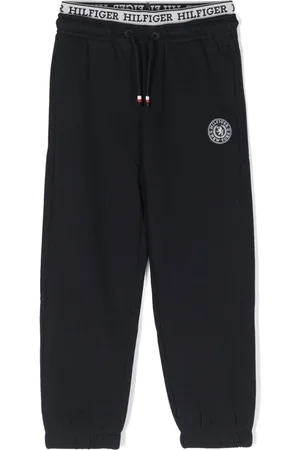 Tommy Hilfiger Logo-patch cotton track pants