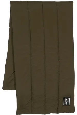 VERSACE Logo-patch puffer scarf
