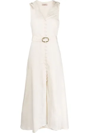 Twin-Set V-neck buttoned maxi dress
