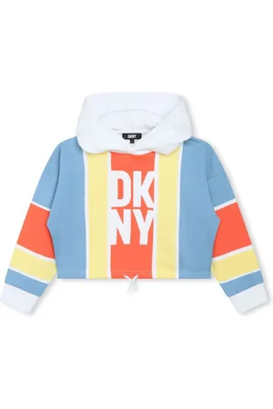 DKNY Striped cotton hoodie