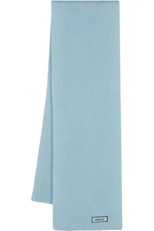 VERSACE 90s Vintage Logo ribbed scarf