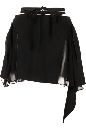 PNK Tied asymmetric miniskirt