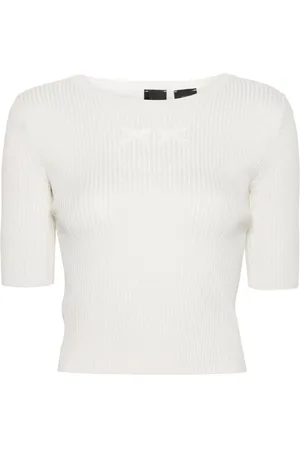 Pinko Love Birds ribbed top