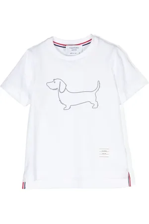 Thom Browne Hector dog-print cotton T-shirt
