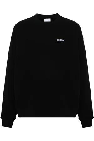 OFF-WHITE Logo-embroidered cotton sweatshirt