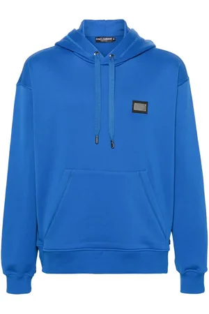 Dolce & Gabbana Logo-plaque cotton hoodie
