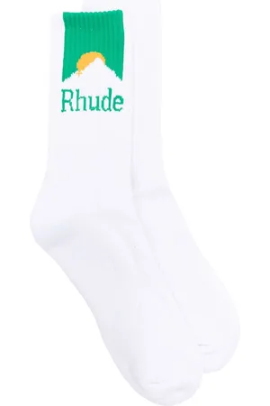Rhude Mountain logo intarsia-knit socks
