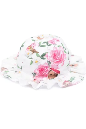 MONNALISA Bird Houses-print sun hat