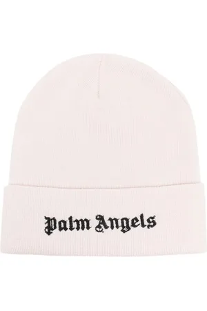 Palm Angels Logo-embroidered wool beanie