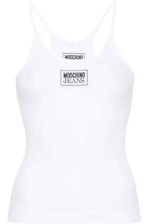 Moschino Logo-patch tank top