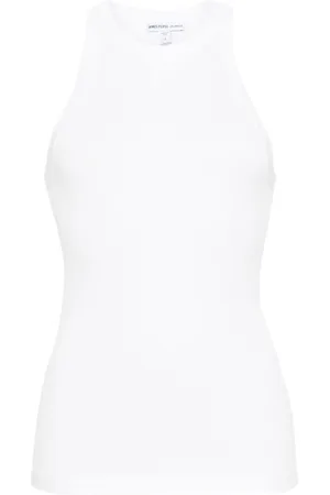 James Perse Round-neck ribbed-knit tank top