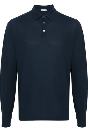 ZANONE Dyed cotton polo shirt