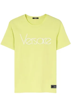 VERSACE Logo-print cotton T-shirt