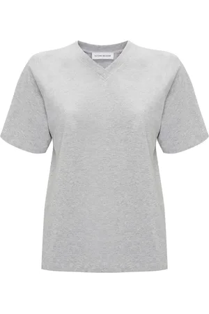 Victoria Beckham Football organic-cotton T-shirt