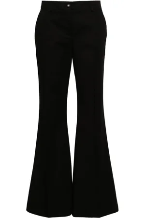 Dolce & Gabbana Mid-rise twill flared trousers