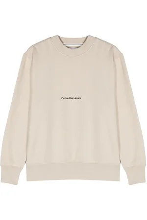 Calvin Klein Relaxed embroidered-logo sweatshirt