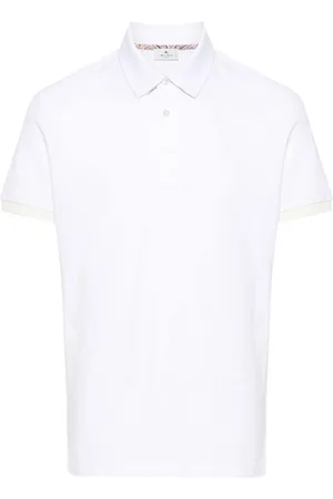 Etro Pegaso-embroidered cotton polo shirt