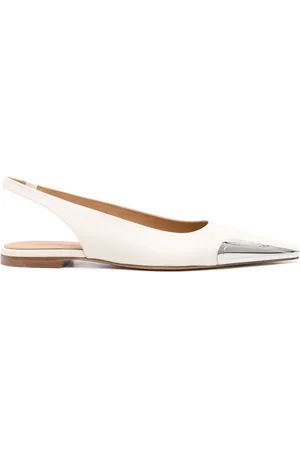 OFF-WHITE Allenframe leather ballerina shoes