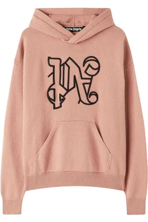 Palm Angels Monogram-embroidered zip-up hoodie